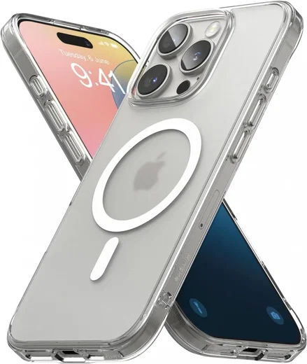 Ringke Fusion iPhone 16 Pro Max Hoesje MagSafe Back Cover Matte Transparant afbeelding 2