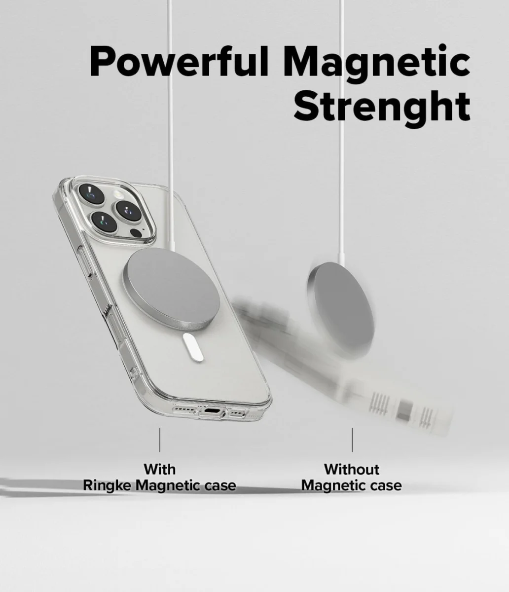 Ringke Fusion iPhone 16 Pro Max Hoesje MagSafe Back Cover Matte Transparant afbeelding 5