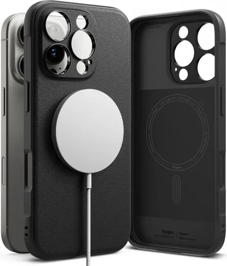 Ringke Onyx Magnetic Apple iPhone 16 Pro Max Hoesje MagSafe Zwart afbeelding 1