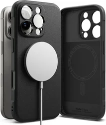 Ringke Onyx Magnetic Apple iPhone 16 Pro Max Hoesje MagSafe Zwart afbeelding