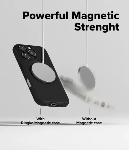 Ringke Onyx Magnetic Apple iPhone 16 Pro Max Hoesje MagSafe Zwart afbeelding 4