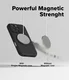 Ringke Silicone Apple iPhone 16 Pro Max Hoesje MagSafe Back Cover Zwart afbeelding 4