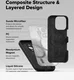 Ringke Silicone Apple iPhone 16 Pro Max Hoesje MagSafe Back Cover Zwart afbeelding 9