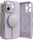 Ringke Silicone Apple iPhone 16 Pro Max Hoesje MagSafe Back Cover Paars afbeelding 2