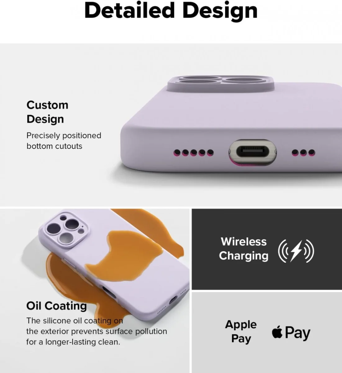 Ringke Silicone Apple iPhone 16 Pro Max Hoesje MagSafe Back Cover Paars afbeelding 8