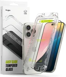 Ringke Easy Slide Apple iPhone 16 Pro Max Screen Protector met Jig 2-Pack afbeelding