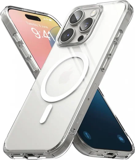 Ringke Fusion Apple iPhone 16 Pro Hoesje MagSafe Transparant afbeelding 2