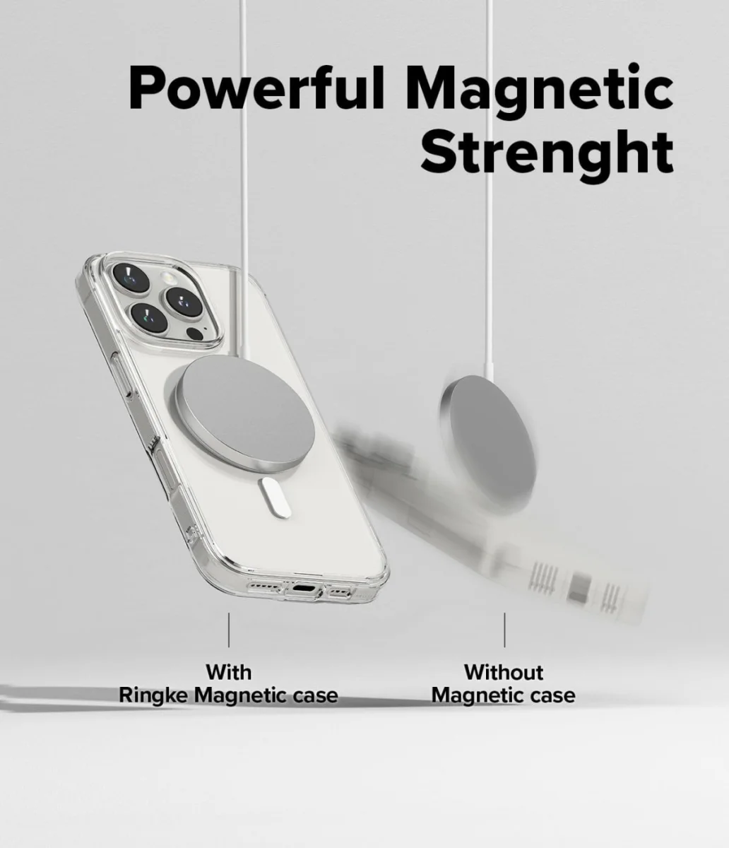 Ringke Fusion Apple iPhone 16 Pro Hoesje MagSafe Transparant afbeelding 4