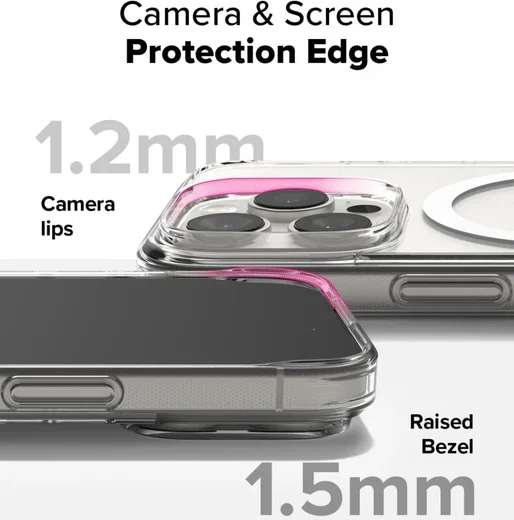 Ringke Fusion Apple iPhone 16 Pro Hoesje MagSafe Transparant afbeelding 7
