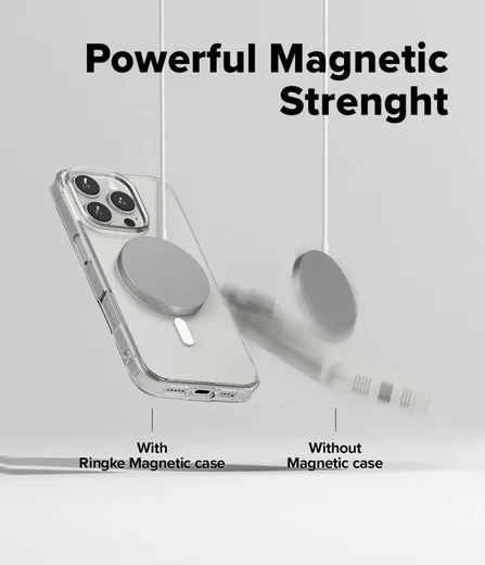 Ringke Fusion Apple iPhone 16 Pro Hoesje MagSafe Matte Transparant afbeelding 4
