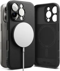 Ringke Onyx Magnetic Apple iPhone 16 Pro Hoesje MagSafe Zwart afbeelding