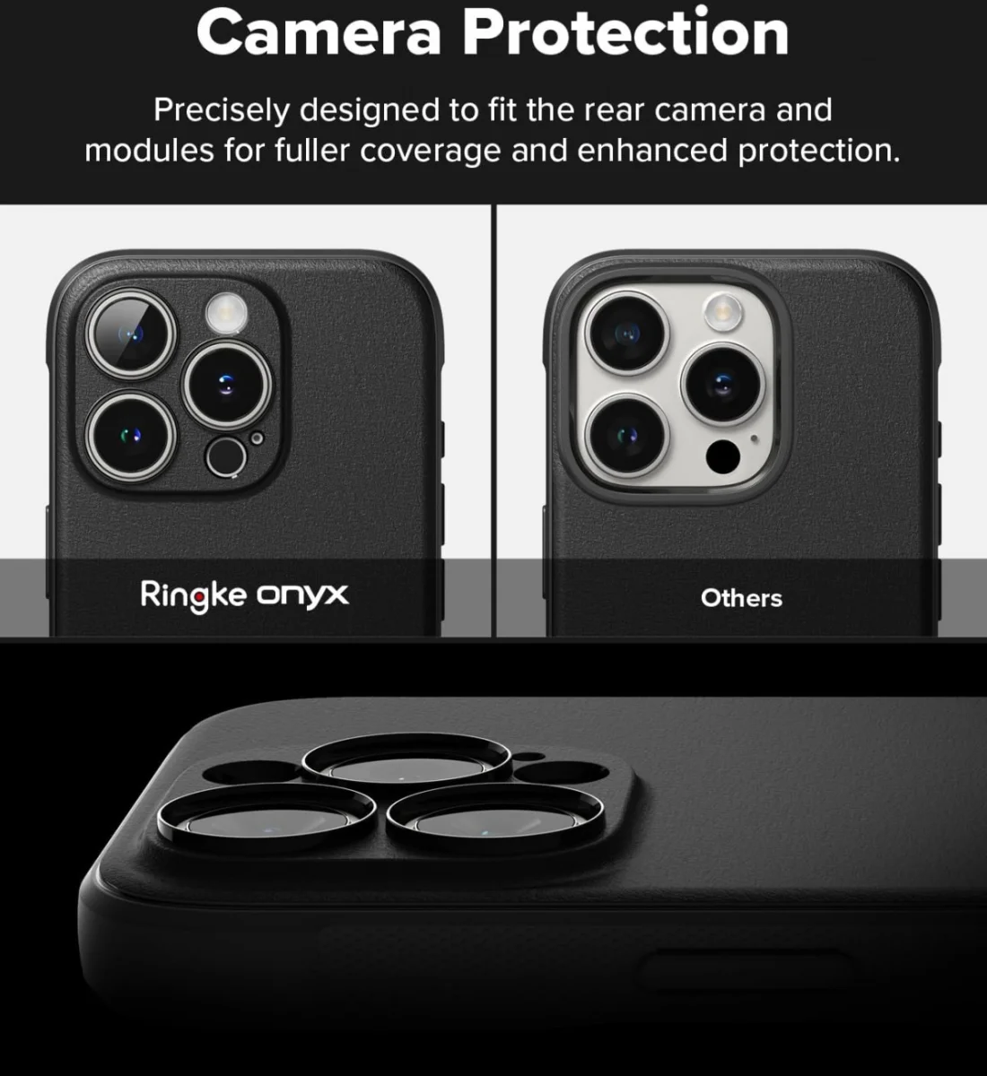 Ringke Onyx Magnetic Apple iPhone 16 Pro Hoesje MagSafe Zwart afbeelding 7