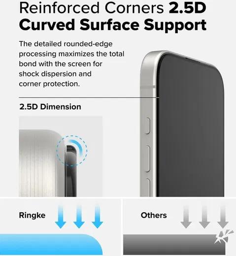 Ringke Easy Slide Apple iPhone 16 Pro Screen Protector met Jig 2-Pack afbeelding 8