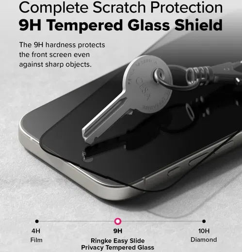 Ringke Easy Slide Privacy Apple iPhone 16 Pro Screen Protector Jig 2-Pack afbeelding 6