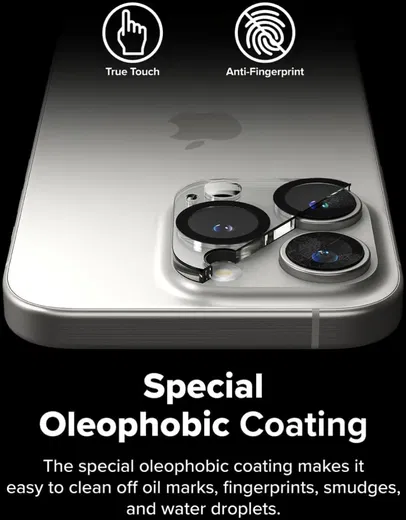 Ringke Full Cover Glass iPhone 16 Pro / Pro Max Camera Protector Glas (2-Pack) afbeelding 10