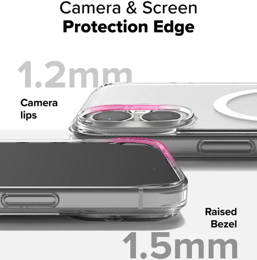Ringke Fusion Apple iPhone 16 Plus Hoesje MagSafe Matte Transparant afbeelding 8