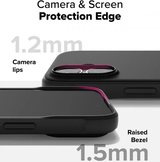 Ringke Onyx Magnetic iPhone 16 Plus Hoesje MagSafe Back Cover Zwart afbeelding 9