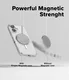 Ringke Fusion Magnetic iPhone 16 Hoesje MagSafe Back Cover Matte Transparant afbeelding 5