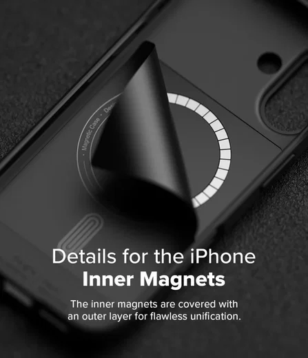 Ringke Onyx Magnetic iPhone 16 Hoesje MagSafe Back Cover Zwart afbeelding 9
