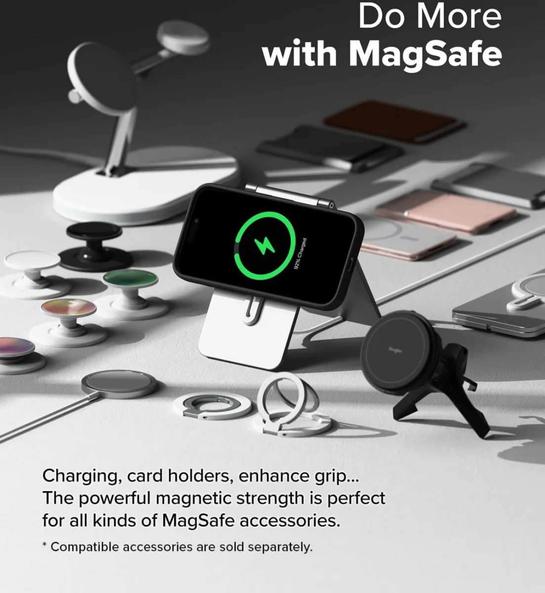 Ringke Silicone Apple iPhone 16 Hoesje MagSafe Back Cover Zwart afbeelding 4