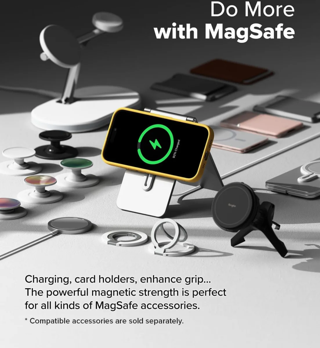Ringke Silicone Apple iPhone 16 Hoesje MagSafe Back Cover Geel afbeelding 4