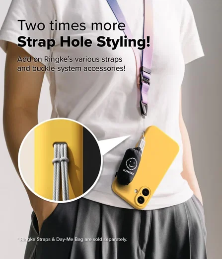 Ringke Silicone Apple iPhone 16 Hoesje MagSafe Back Cover Geel afbeelding 6