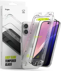 Ringke Easy Slide Apple iPhone 16 / 15 Screen Protector met Jig 2-Pack afbeelding