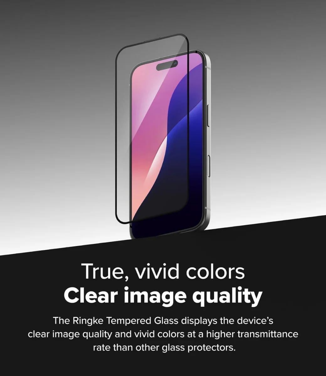 Ringke Easy Slide Apple iPhone 16 / 15 Screen Protector met Jig 2-Pack afbeelding 11