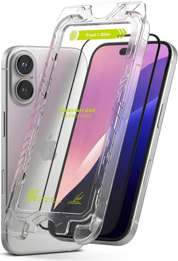 Ringke Easy Slide Apple iPhone 16 / 15 Screen Protector met Jig 2-Pack afbeelding 2