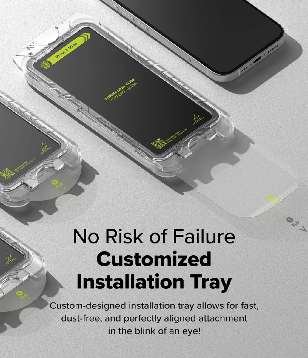 Ringke Easy Slide Apple iPhone 16 / 15 Screen Protector met Jig 2-Pack afbeelding 5