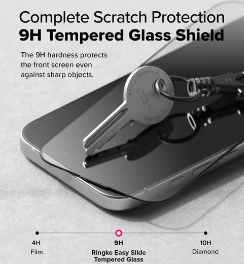 Ringke Easy Slide Apple iPhone 16 / 15 Screen Protector met Jig 2-Pack afbeelding 9