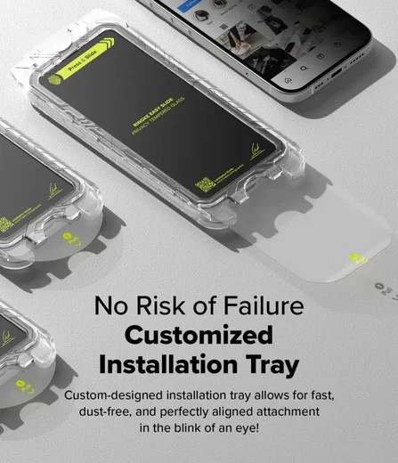 Ringke Easy Slide Privacy Apple iPhone 16 / 15 Screen Protector Jig 2-Pack afbeelding 5