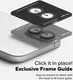 Ringke Frame Glass Apple iPhone 16 / 16 Plus Camera Protector Zwart afbeelding 3