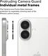 Ringke Frame Glass Apple iPhone 16 / 16 Plus Camera Protector Zwart afbeelding 4