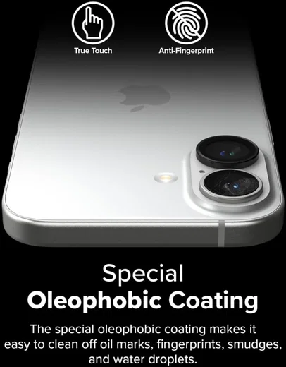 Ringke Frame Glass Apple iPhone 16 / 16 Plus Camera Protector Zwart afbeelding 9