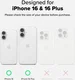 Ringke Full Cover Glass iPhone 16 / 16 Plus Camera Protector Glas (2-Pack) afbeelding 3