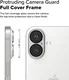 Ringke Full Cover Glass iPhone 16 / 16 Plus Camera Protector Glas (2-Pack) afbeelding 5