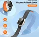 Dux Ducis - Apple Watch 1-10/SE/Ultra Bandje - 49/46/45/44/42MM - Zwart Oranje afbeelding 6