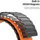 Dux Ducis - Apple Watch 1-10/SE/Ultra Bandje - 49/46/45/44/42MM - Zwart Oranje afbeelding 7