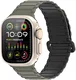 Dux Ducis - Apple Watch 1-10/SE/Ultra Bandje - 49/46/45/44/42MM - Zwart Groen afbeelding 1