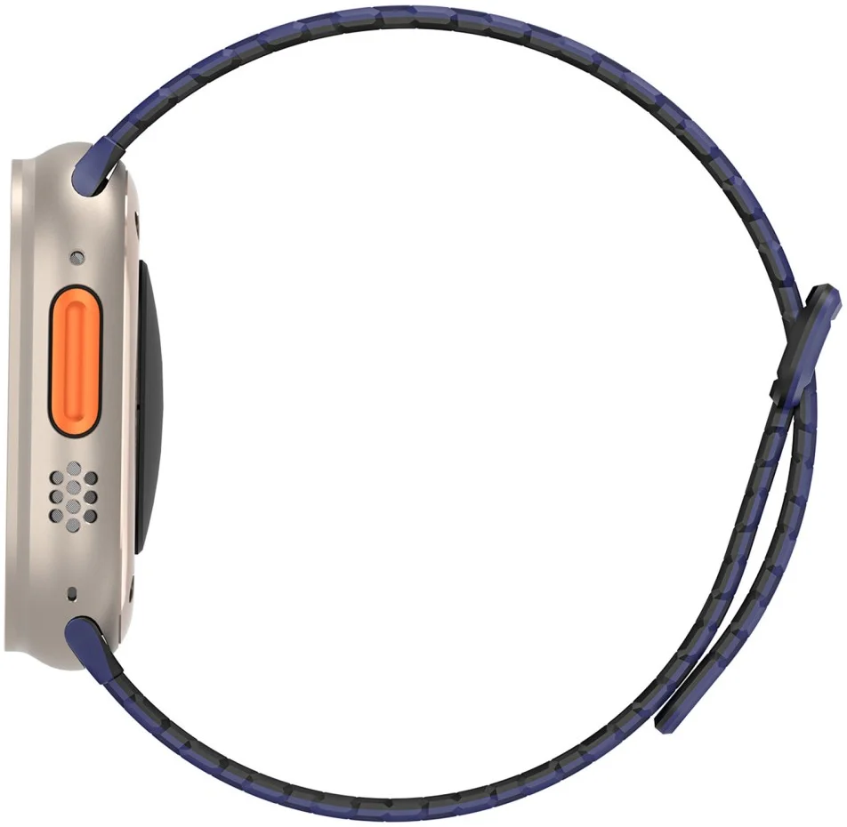 Dux Ducis - Apple Watch 1-10/SE/Ultra Bandje - 49/46/45/44/42MM - Zwart Blauw afbeelding 9