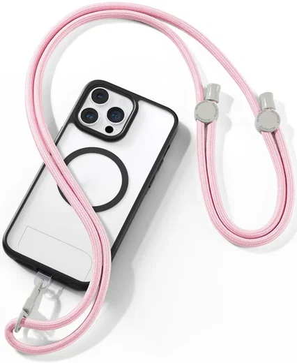 Dux Ducis Crossbody  - Universeel Verstelbaar Telefoon Koord Roze afbeelding 2