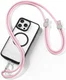 Dux Ducis Crossbody  - Universeel Verstelbaar Telefoon Koord Roze afbeelding 2