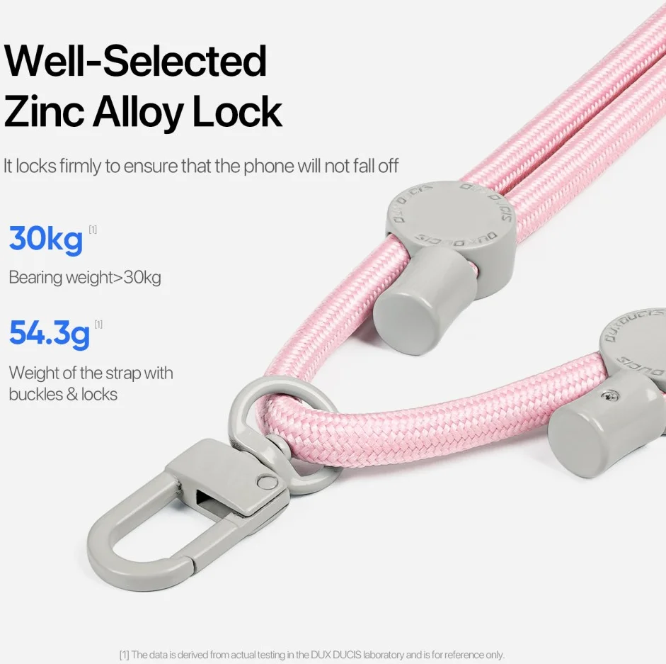 Dux Ducis Crossbody  - Universeel Verstelbaar Telefoon Koord Roze afbeelding 8