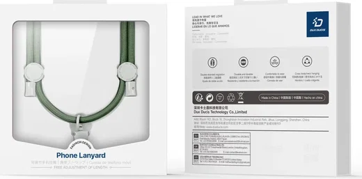 Dux Ducis Crossbody  - Universeel Verstelbaar Telefoon Koord Groen afbeelding 13