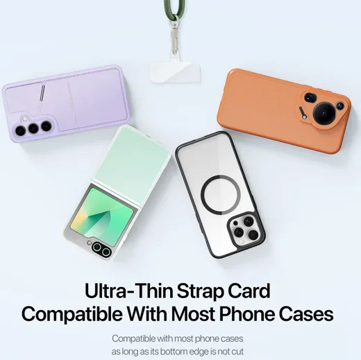 Dux Ducis Crossbody  - Universeel Verstelbaar Telefoon Koord Groen afbeelding 3