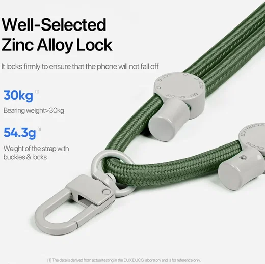 Dux Ducis Crossbody  - Universeel Verstelbaar Telefoon Koord Groen afbeelding 8
