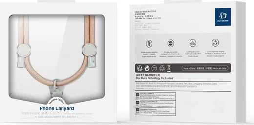 Dux Ducis PLAZ Crossbody  - Universeel Verstelbaar Telefoon Koord Oranje Geel afbeelding 13
