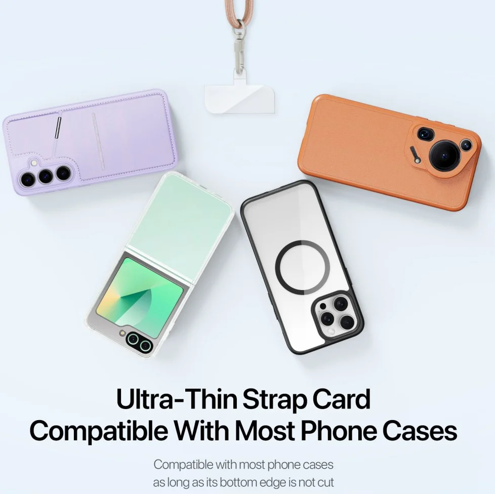 Dux Ducis PLAZ Crossbody  - Universeel Verstelbaar Telefoon Koord Oranje Geel afbeelding 3