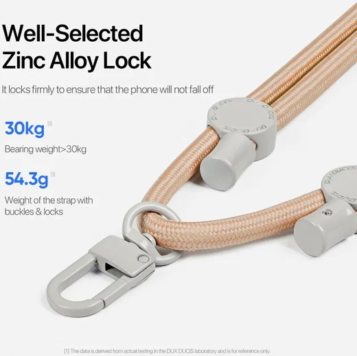 Dux Ducis PLAZ Crossbody  - Universeel Verstelbaar Telefoon Koord Oranje Geel afbeelding 8